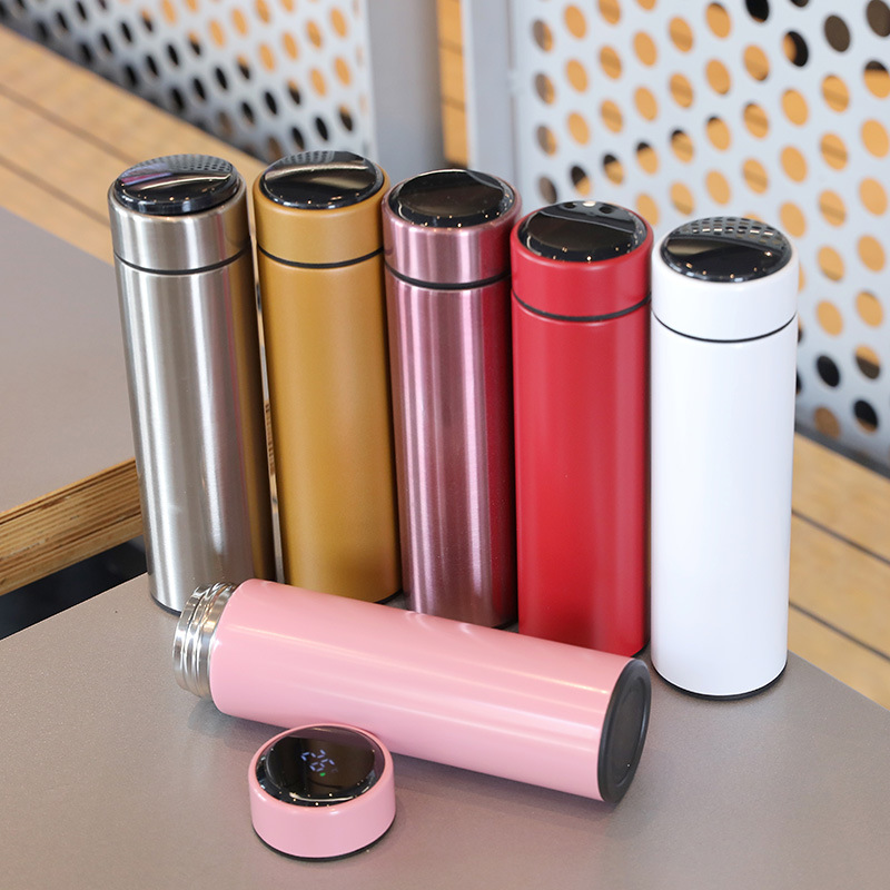 Customized 304 stainless steel double-layer vacuum intelligent display temperature insulated cup with logo manufacturer wholesale promotion gift details Picture