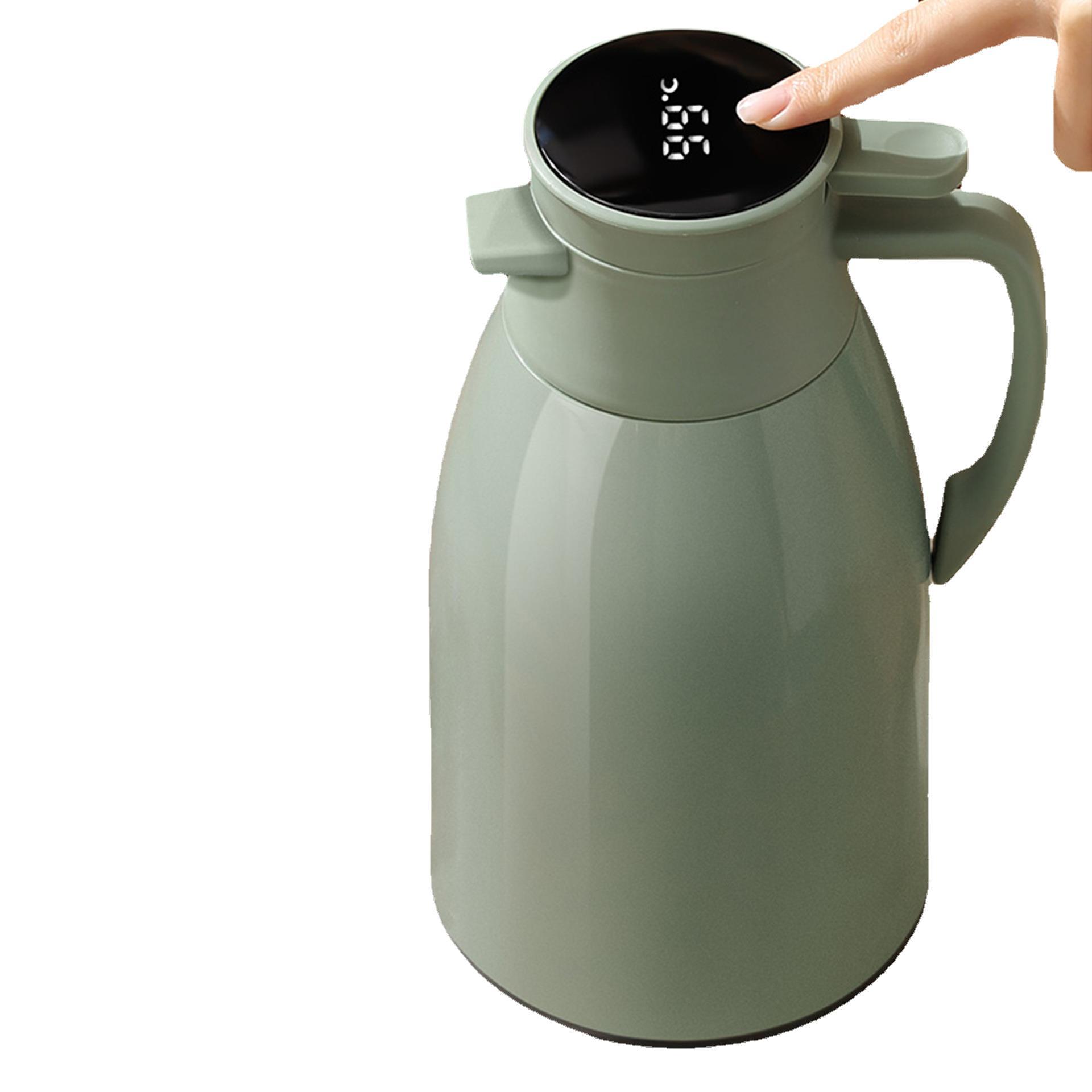 Warm display hot water kettle, coffee pot, thermos flask, household large-capacity thermos flask, thermos flask, dust-proof thermos flask Item Picture