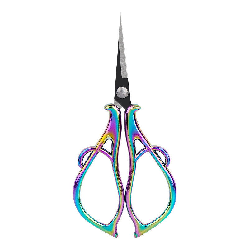 Lin Tai's alloy scissors, paper-cutting and embroidery, retro and old-fashioned nail clippers, hand-embroidered, office tea scissors Item Picture