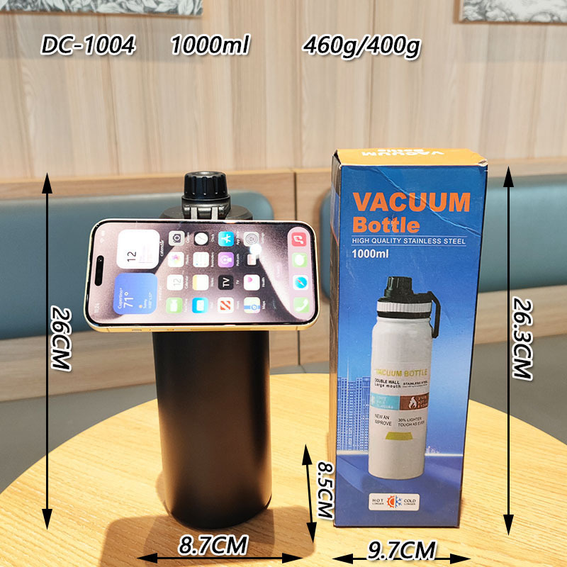 Cross-border powder-coated magnetic suction mobile phone, space water bottle, outdoor sports large-capacity 304 stainless steel vacuum insulated cup Application Scenario