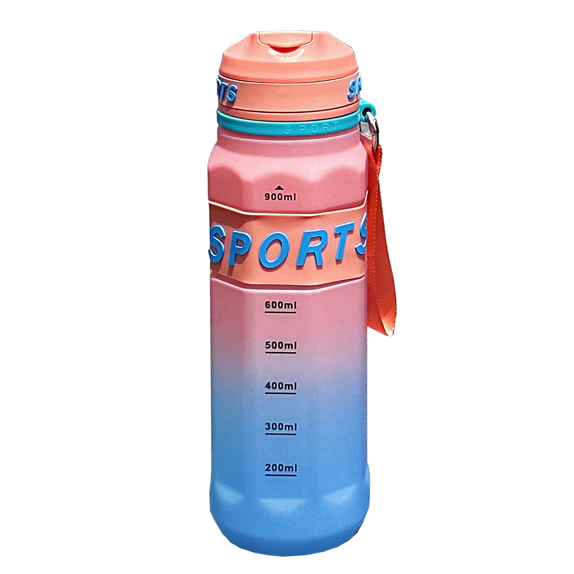 Wholesale of frosted gradient color high appearance level sports water bottles, summer large-capacity straw cups, couple fitness cross-border cups Item Picture