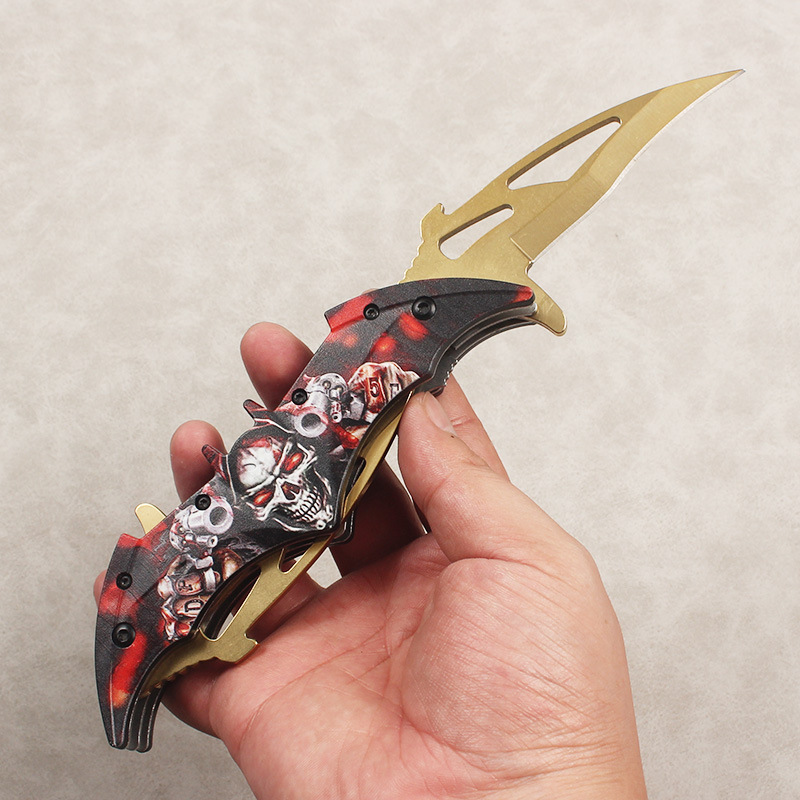 Factory wholesale outdoor folding knife manufacturer's new stainless steel knives, camping survival portable knives, outdoor folding knives Specification drawing
