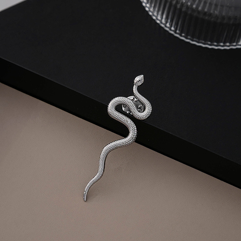 Wholesale of cross-border exaggerated snake-shaped brooches from Europe and America, with a creative and individualistic cold style and versatile animal clothing accessories Specification drawing