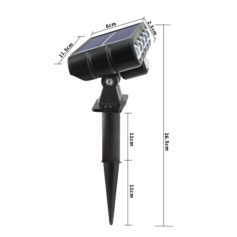 Cross-border solar ground insert lights, spotlights, outdoor dark and bright courtyard lawn sensor lights, landscape lights, LED tree lights Item Picture