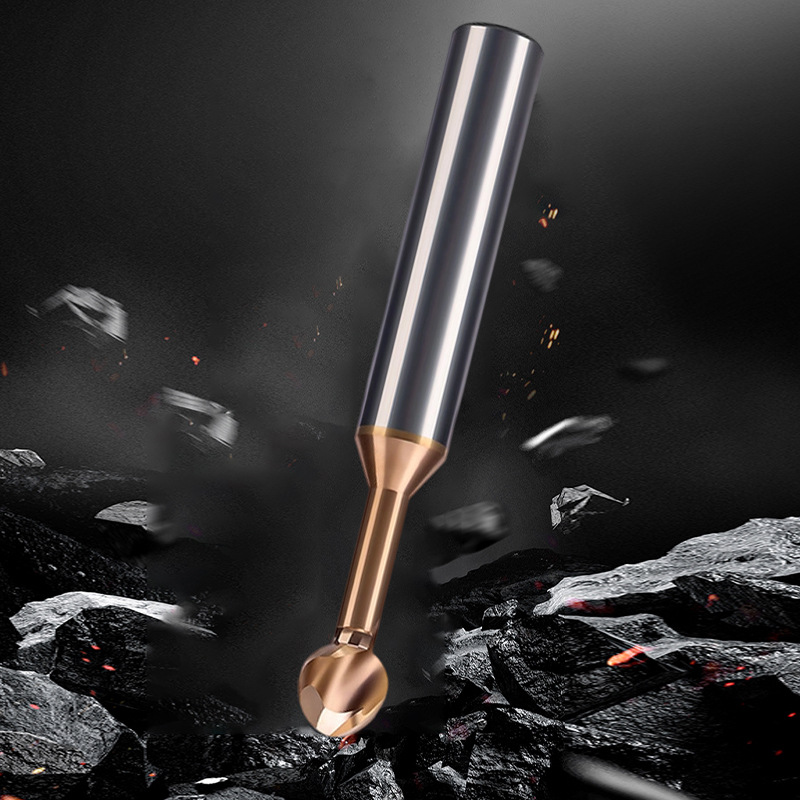 Original production of lollipop ball end mills, tungsten steel alloy ball cutters, and CNC ball end tools for coated steel Specification drawing