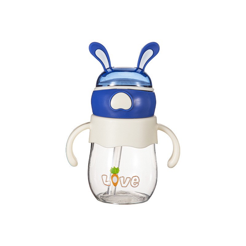 Children's water cup, special rabbit cartoon and super cute water bottle for kindergarten, new 2023 student straw cup Item Picture