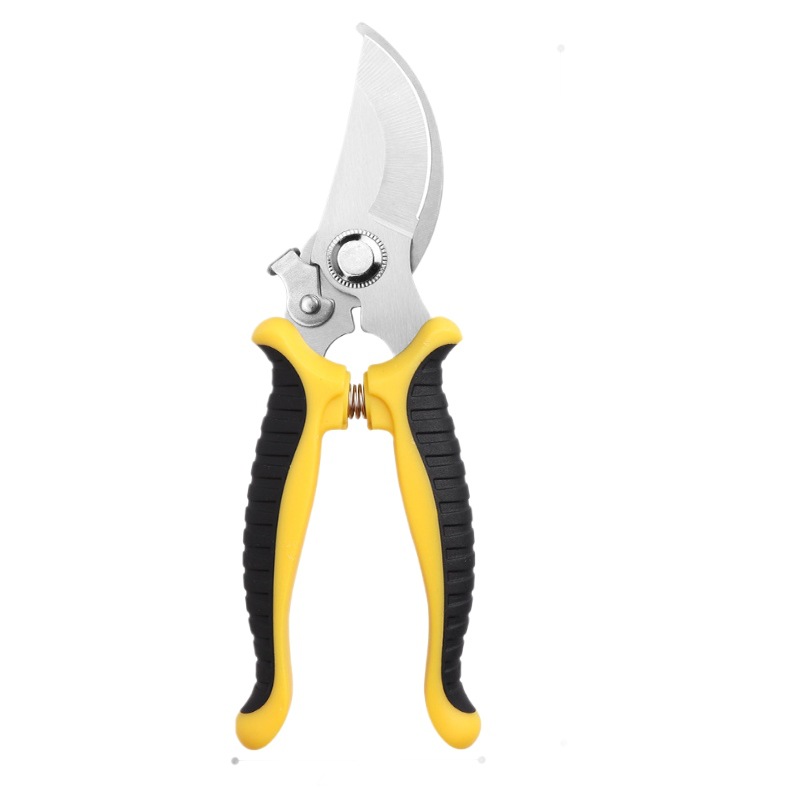 Lin Taizuo brand's ultra-high-end customized hard card stainless steel garden scissors, fruit picking, pruning, grafting and rebound scissors Item Picture