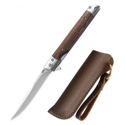 Portable Dashi survival knife, sandalwood handle folding knife, outdoor folding knife, tactical knife, survival wholesale undefined