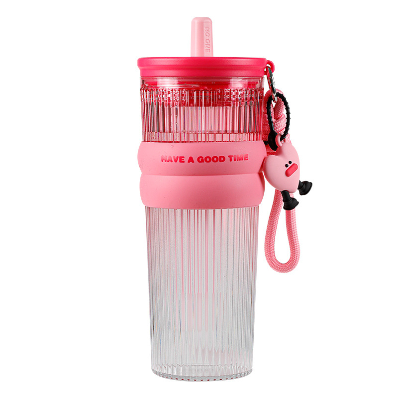 New popular water cup, large-capacity high-temperature resistant tritan portable space straw cup, high appearance level summer cup for girls Item Picture