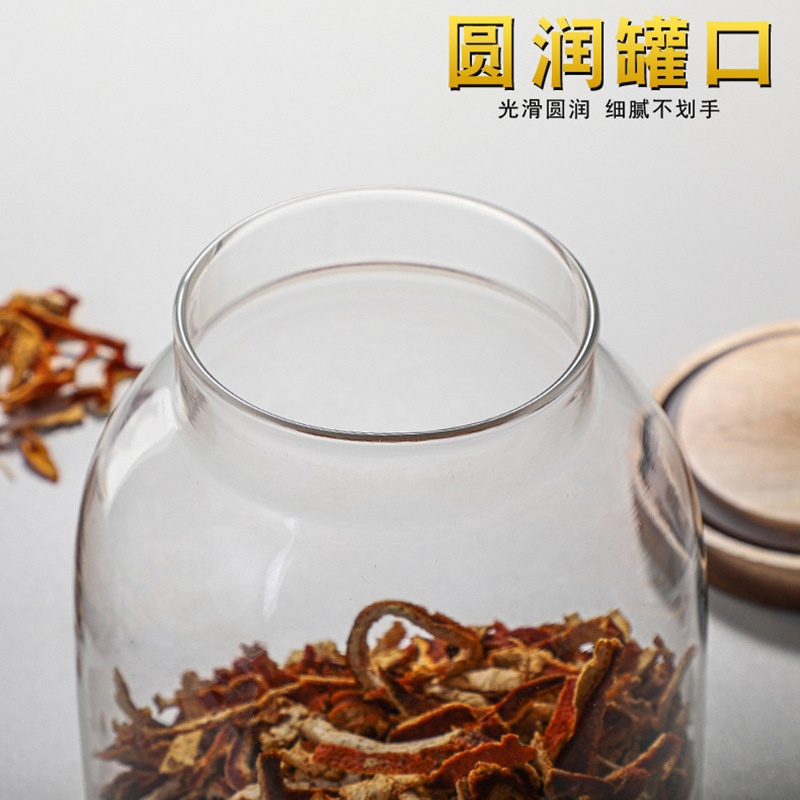Large glass-sealed storage tanks, dried tangerine peel tanks, high borosilicate food storage tanks, large-capacity storage tanks for dried fruits and grains Application Scenario
