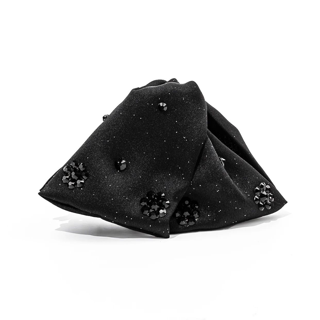 High-end black starry sky scratch-off women's new hairpin, shark clip at the back of the head, large updo hair accessory Item Picture