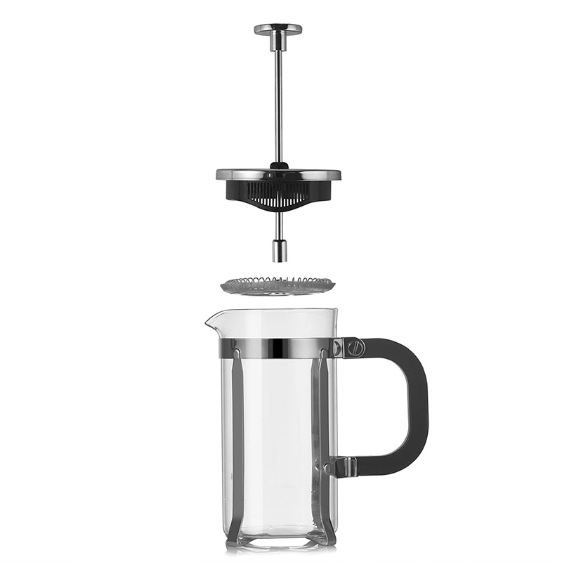 New cross-border coffee pot, high borosilicate glass press pot, household filter cold brew coffee pot with handle for brewing details Picture
