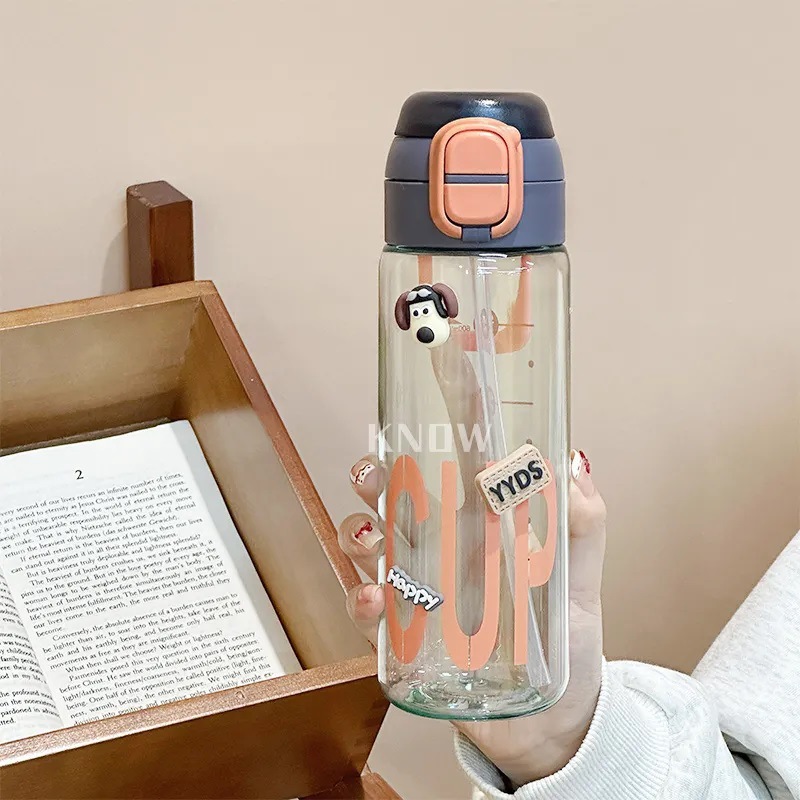 New water cups for girls with high appearance standards, large-capacity cups for students and children to go to school, and plastic cups for men's summer sports Application Scenario