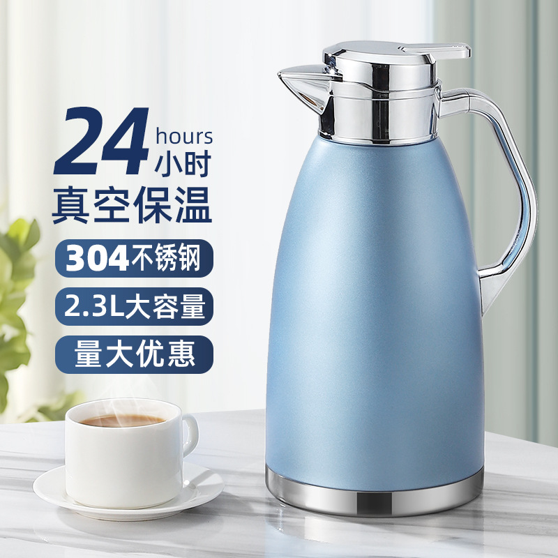 304 stainless steel Roman pot, double-layer insulated pot, vacuum pot, coffee pot, insulated and chilled water bottle, insulated bottle, water bottle details Picture