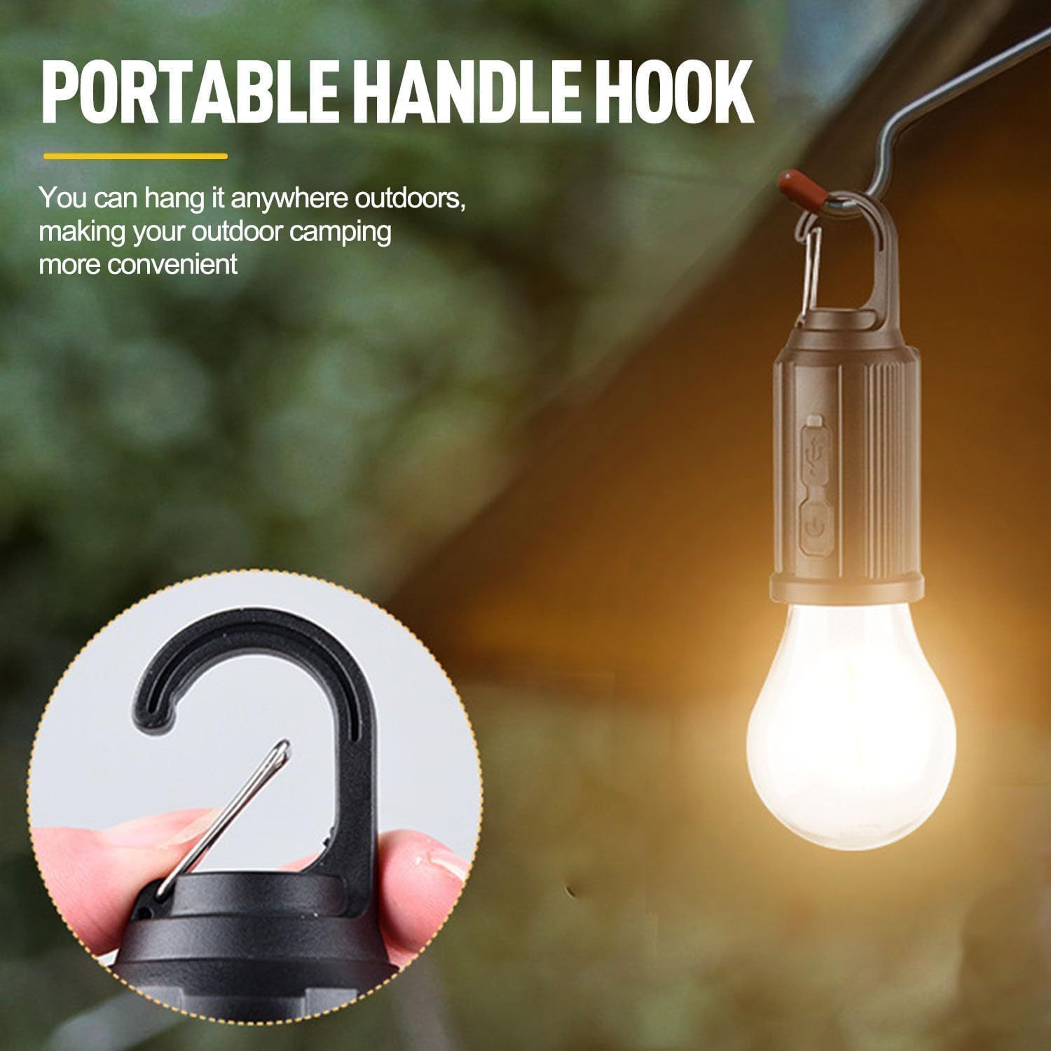 New solar charging bulb lamps, warm tungsten filament bulbs, outdoor tent camping lamps, ambient lamps, night market stalls Specification drawing