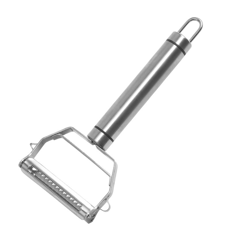 Manufacturer's in-stock stainless steel double-head grater, multi-functional peeler, two-in-one fruit peeler, potato and melon peeler Item Picture