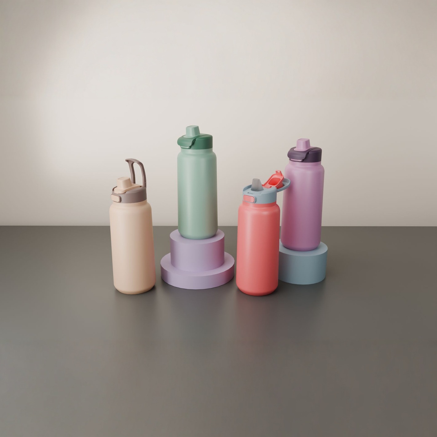 The 2025 new product insulated cup features a unique mold, hidden handle, straw cup and cross-border 304 stainless steel insulated cup details Picture
