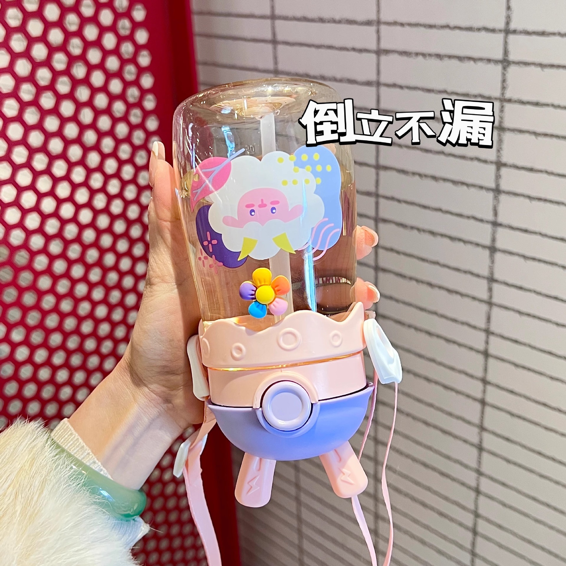 Children's straw cups, girls' water bottles, water cups for babies over 3 years old, and cute drinking cups specially designed for kindergarten and school Application Scenario