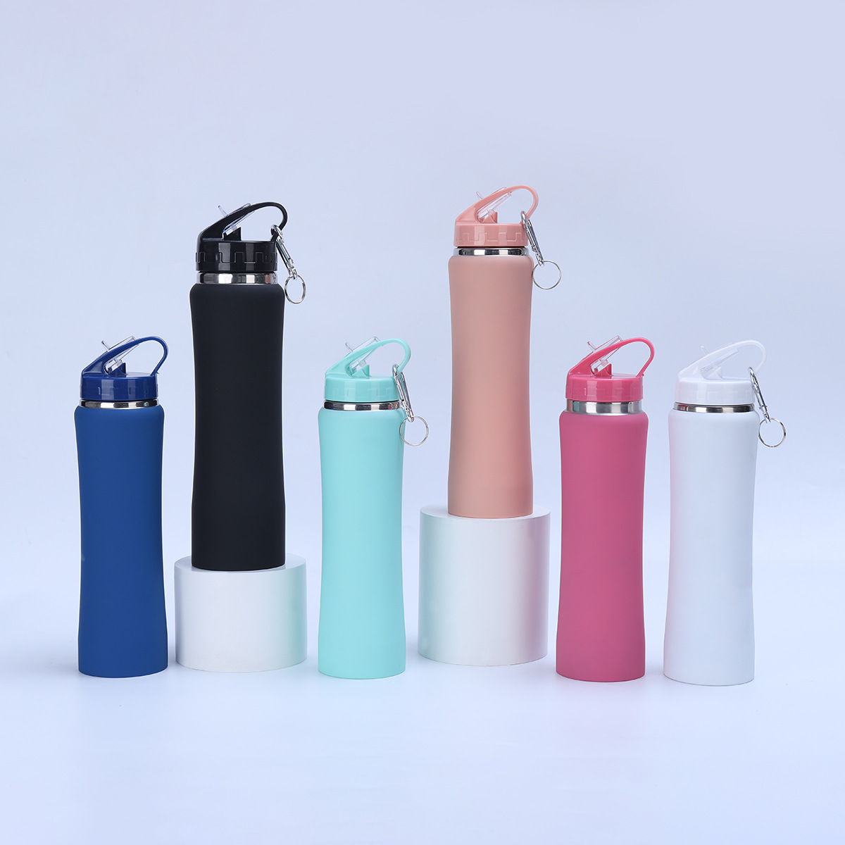 Cross-border 304 stainless steel insulated cup, large-capacity portable hand-held straw cup, outdoor high appearance level, small waist water bottle details Picture