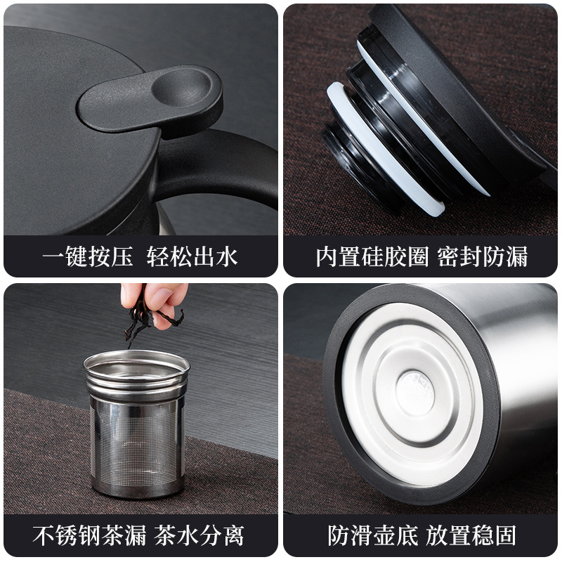 304 stainless steel health-preserving stewed teapot, aged white tea steeping teapot, household insulated teapot, office steeping teapot, hot water kettle details Picture