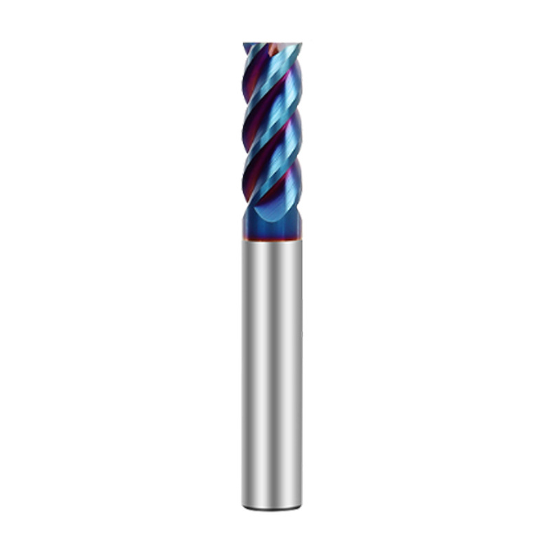 ZJE 65-degree tungsten steel milling cutter, 4-edge stainless steel special flat-bottom end mill, hard alloy CNC machining tool Item Picture