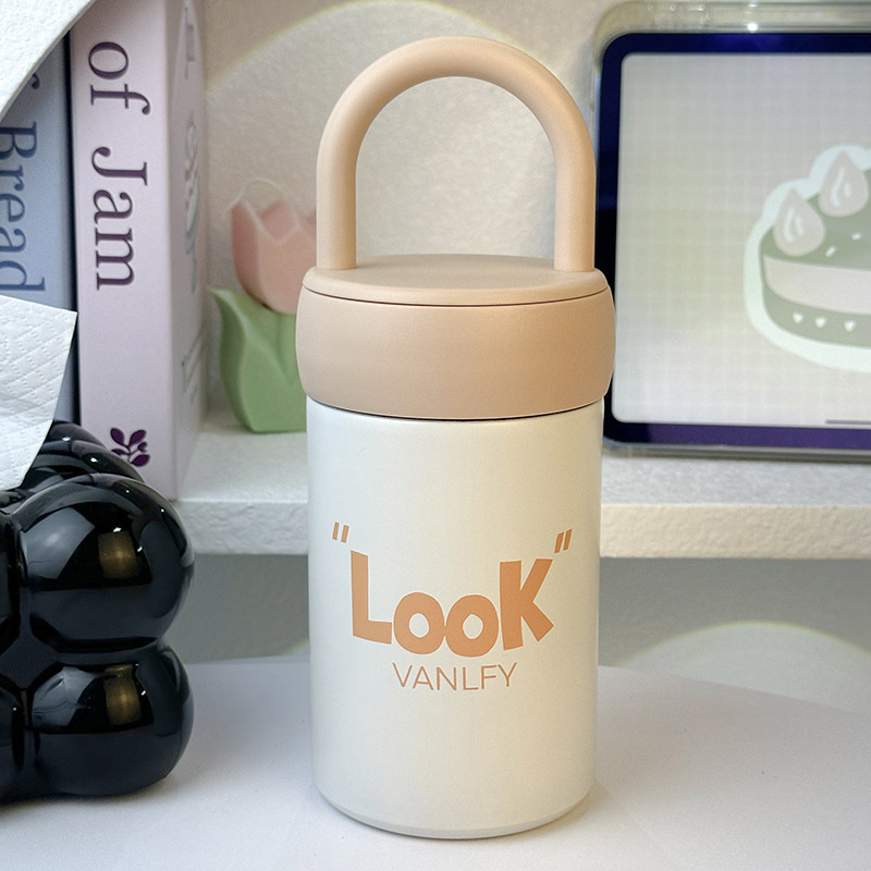 316 stainless steel insulated cup for girls, high appearance level, light luxury InS-style handle water cup, large capacity, simple and direct drinking cup Specification drawing