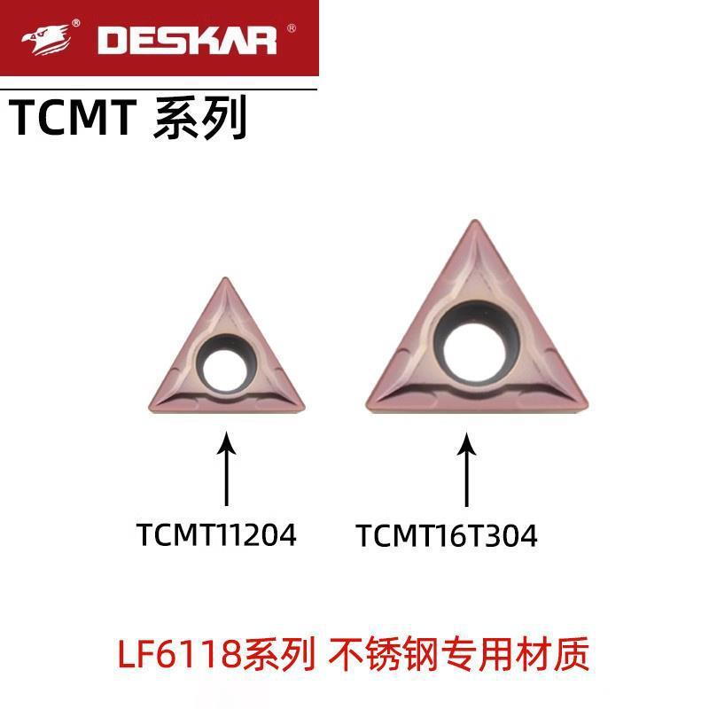 DESKAR Desca stainless steel special blade TCMT110204 LF6118 triangular TCMT110208-MA full figure