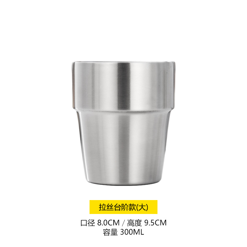 Korean-style double-layer beer mugs, coffee cups, mugs, children's cups, gifts, engraved heat-insulating stainless steel water cups Application Scenario