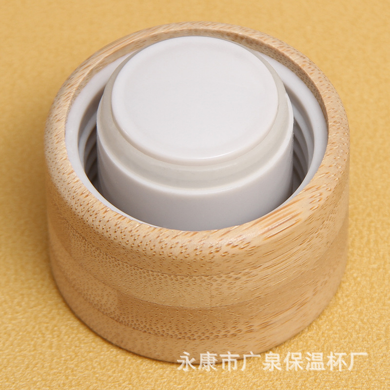 Export small-mouth sports bottles, double-layer stainless steel sports bottles, bamboo-cap sports bottles, outdoor sports water bottles Specification drawing
