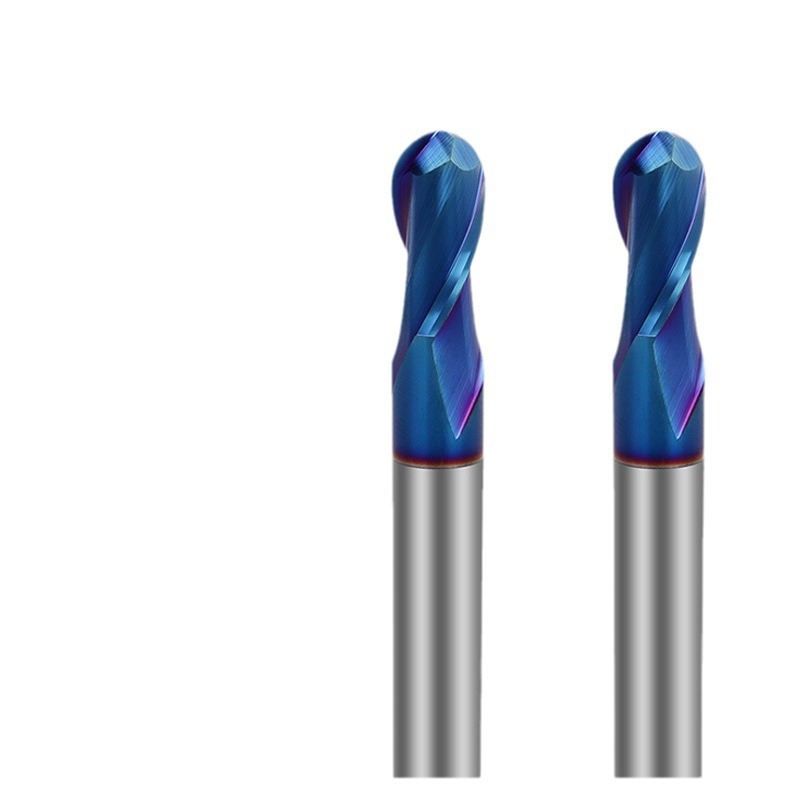 Wholesale 65° 2-edge tungsten steel ball end milling cutters, carbide R Angle end milling cutters, CNC numerical control drill bits, ball cutters customization Item Picture