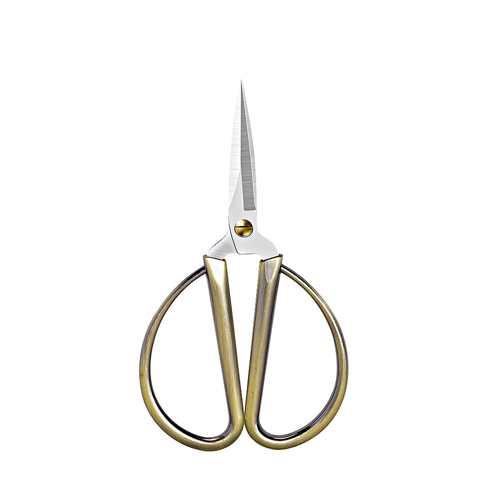 Lin Tai's stainless steel paper-cutting special scissors, pointed-tipped professional students' handcrafted small scissors, double-edge window paper-cutting scissors Item Picture