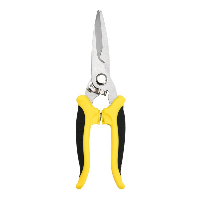 Manufacturer's stainless steel wire trough shears, electrician's professional cable shears, straight head thin iron sheet shears, industrial electronic shears undefined