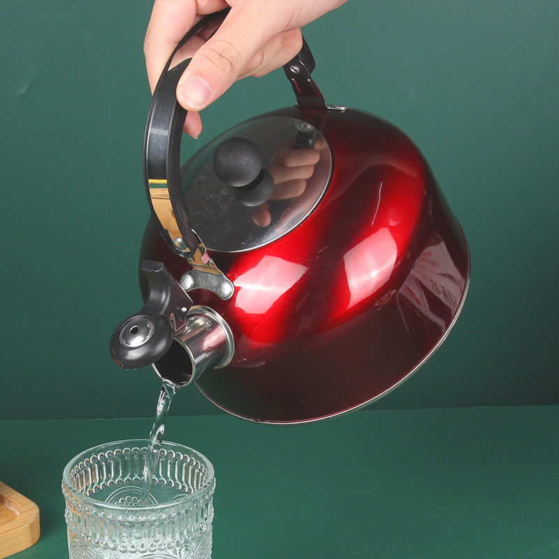 Stainless steel kettle, cross-border flat-bottomed household gift, hemispherical sound-sounding flat-bottomed induction cooker, boiling water kettle, hot water kettle Specification drawing