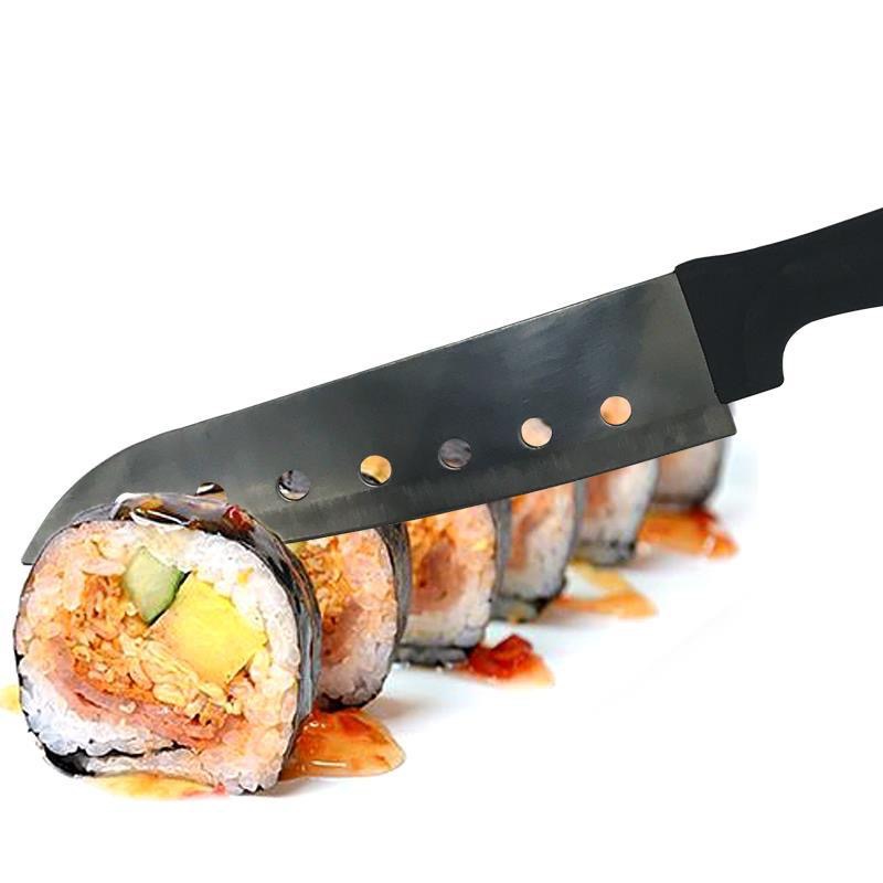 Stainless steel fruit knife, kitchen seven-hole sushi knife, household fruit knife, portable kitchen knife, fruit peel peeler Application Scenario