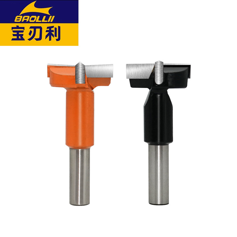 Industrial-grade row drill bit alloy, professional-grade woodworking row drill hole opener, three-in-one wood drill with forward and reverse rotation Specification drawing