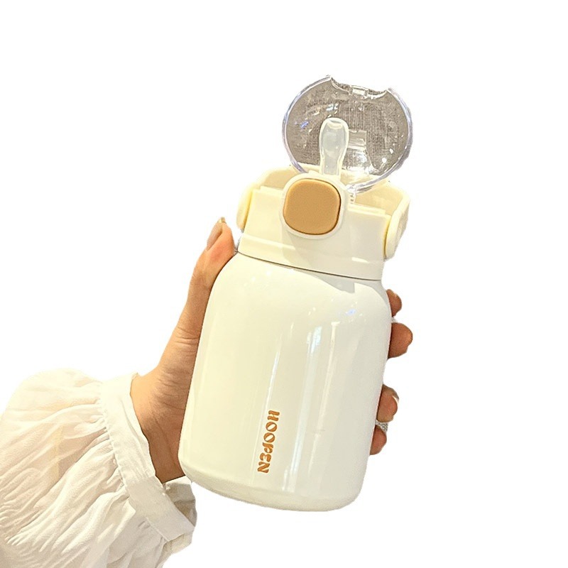 316 straw, simple and high appearance level, new ins children's stainless steel cold insulation cup, student portable water cup Item Picture