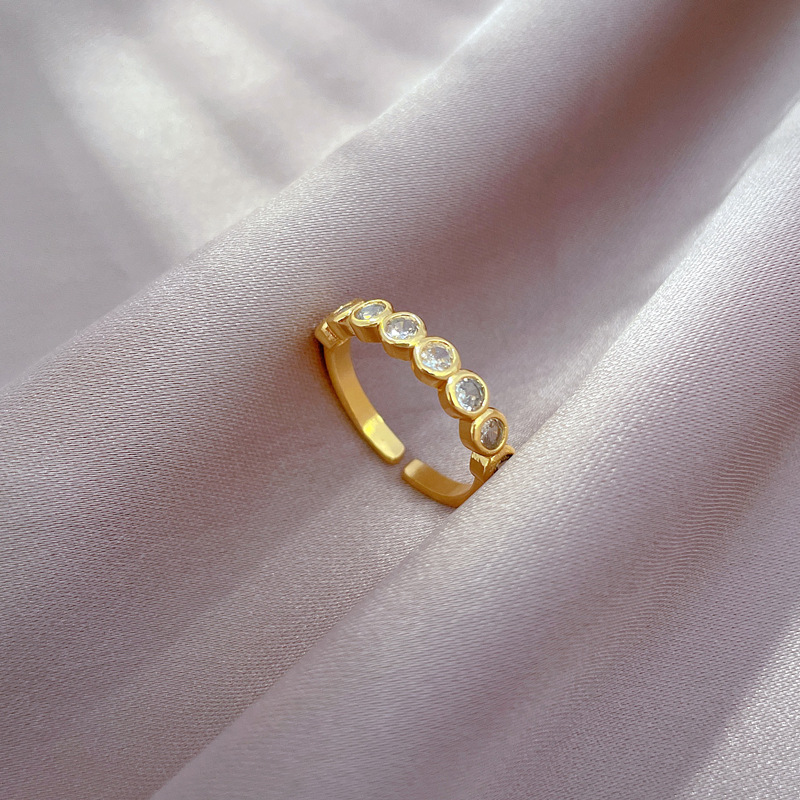【 Real gold electroplating 】 Open ring, simple circular ring, personalized ring, index finger ring, the same style as Internet celebrities, simple and cold style Application Scenario