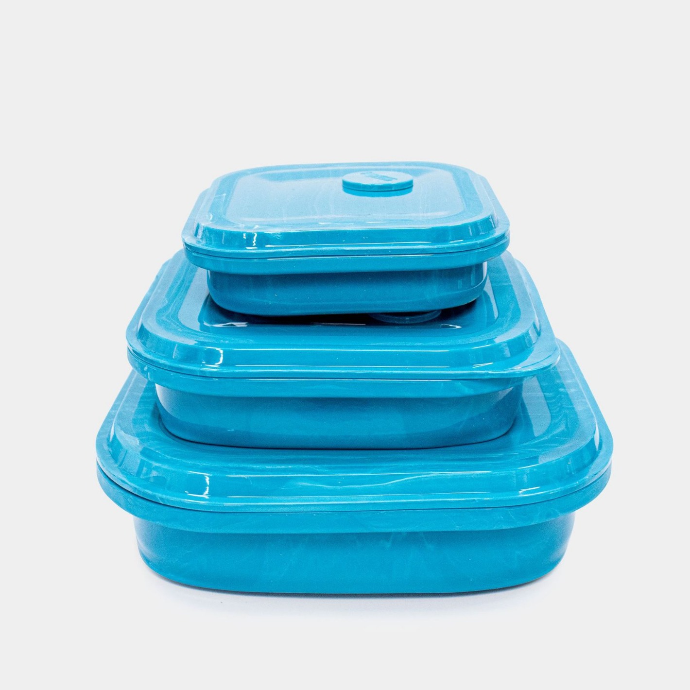 European and American cross-border tableware bento box set, portable refrigerator sealed preservation box, high-temperature resistant folding silicone lunch box full figure