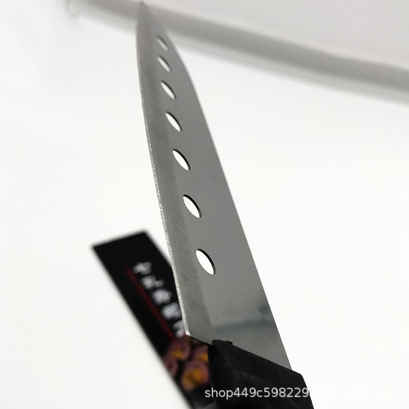 Stainless steel fruit knife, kitchen seven-hole sushi knife, household fruit knife, portable kitchen knife, fruit peel peeler details Picture