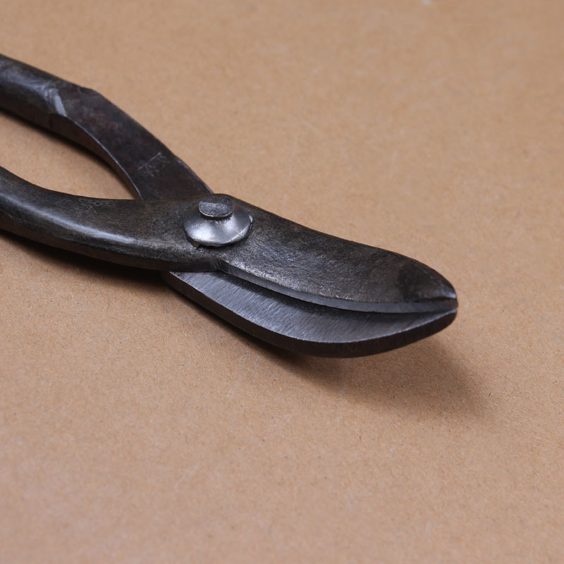 Manual galvanized iron scissors, stainless steel scissors, pure hand-forged scissors, iron, aluminum and copper sheet scissors, double straight iron sheet scissors Specification drawing