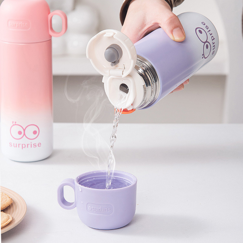 Mini 316 stainless steel vacuum insulated cup, cute children's water cup, portable for boys and girls, high appearance level, portable cup Specification drawing