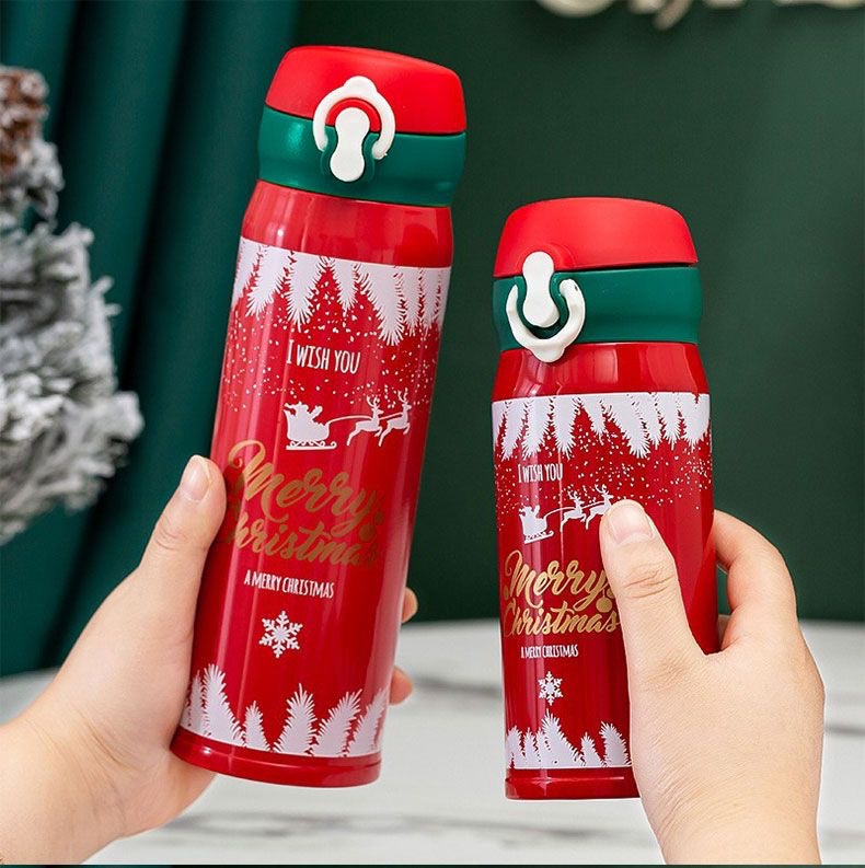 304 stainless steel Christmas and New Year gifts, bouncy insulated cups, creative water cups for boys and girls, simple and popular cups details Picture