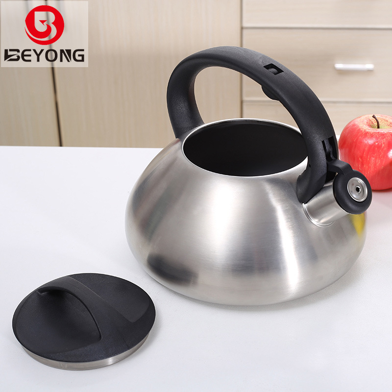 Biyou stainless Steel Sound kettle, European-style coffee and tea brewing sound kettle, cross-border classic thickened Specification drawing