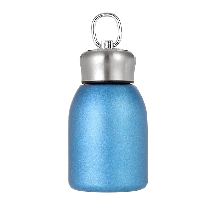 Stainless steel Little Fatty Ding insulated cup, outdoor portable mini cup with a small belly, water cup with a handle ring, high-end sports water bottle Item Picture