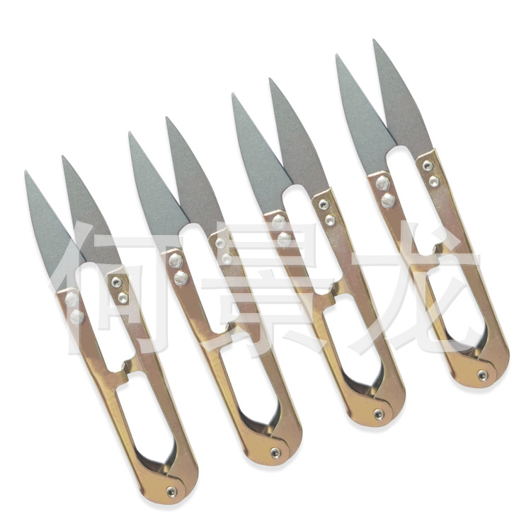 Single household iron shears, U-shaped small scissors, cross-stitch scissors, high-quality iron shears Application Scenario