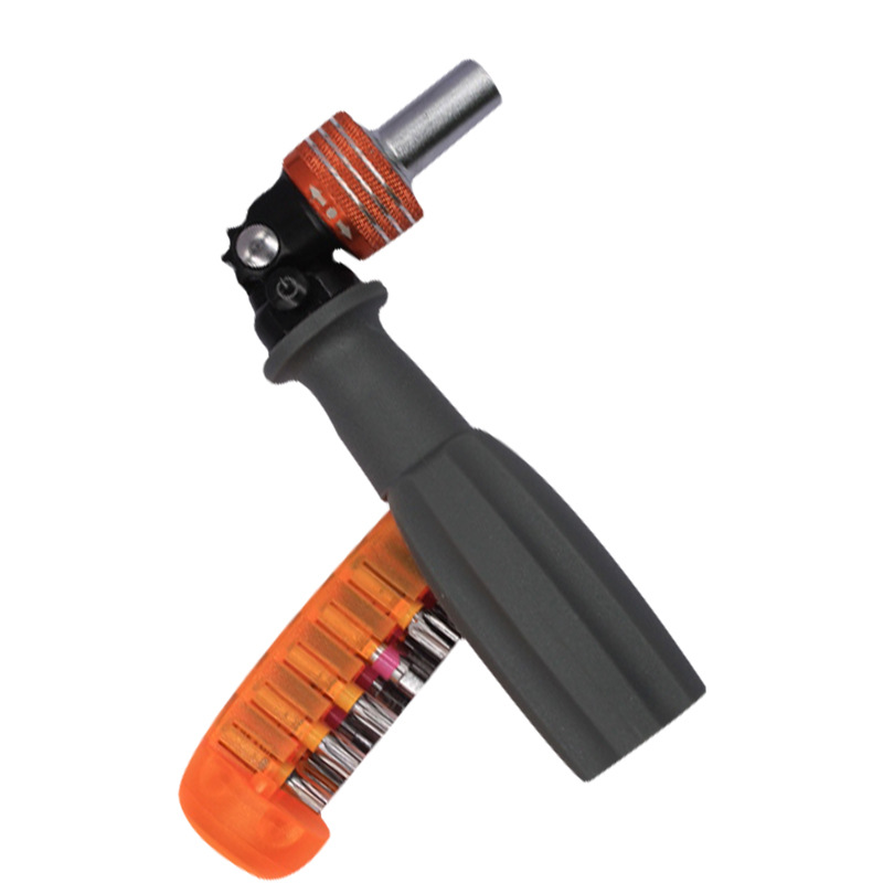 Ratchet screwdriver multi-angle universal multi-functional combination 10-in-1 set, cross and straight special-shaped screwdriver Item Picture