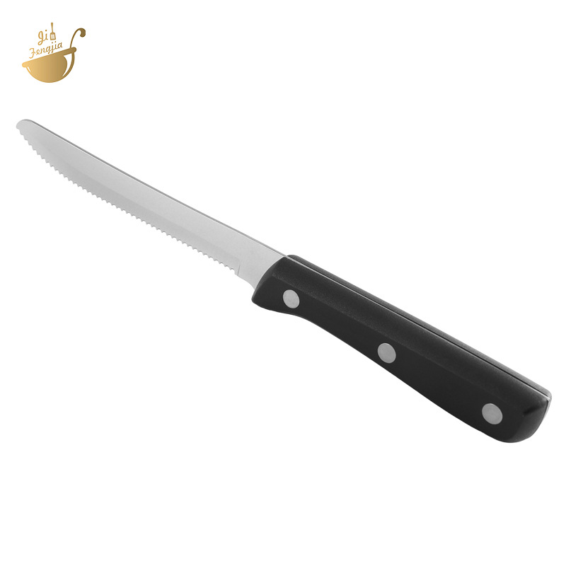 Yangjiang Knife Kitchen Stainless steel Western steak knife, PP handle tableware, small serrated knife, bread knife, fruit knife, household Application Scenario