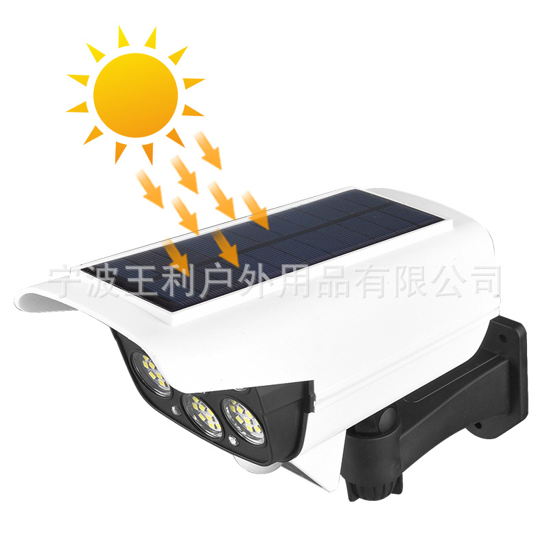 Simulation monitoring fake camera, solar human body sensor, garden lamp, wall lamp, street lamp, searchlight, spotlight, garden lamp details Picture