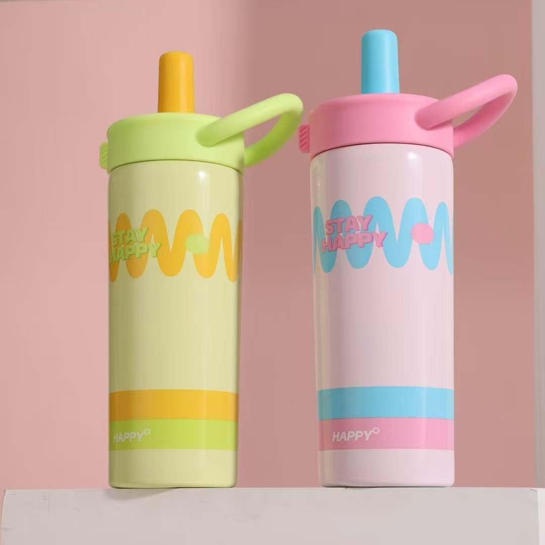 316 stainless steel insulated cups for ladies with high appearance standards, carrying straw coffee cups, tea brewing straw water cups wholesale Specification drawing