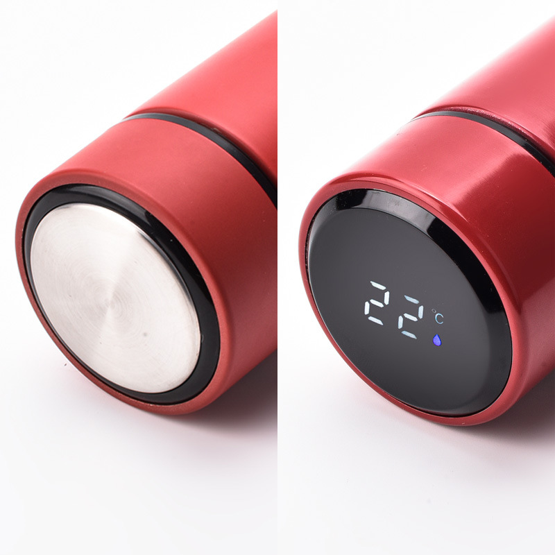 Customized 304 stainless steel double-layer vacuum intelligent display temperature insulated cup with logo manufacturer wholesale promotion gift Specification drawing